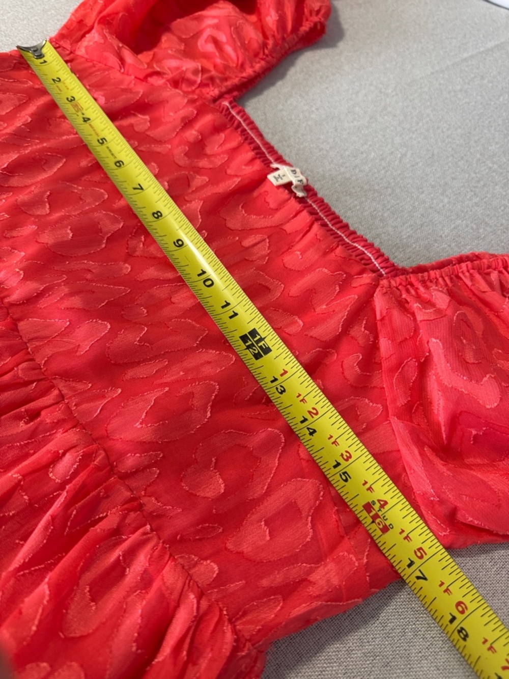 JODIFL Women’s Coral Square-Neck Peplum Blouse SZS - Picture 8 of 15